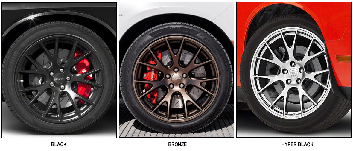 image showing different colors of original wheels