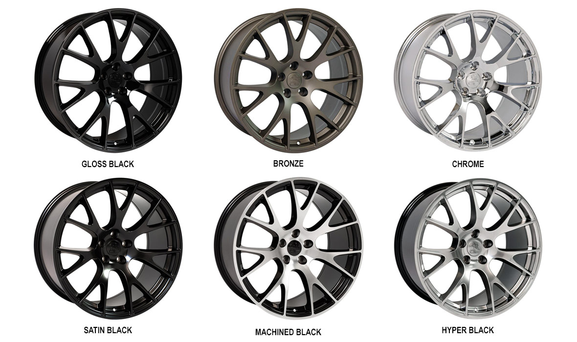 image with choisce of colors on replica rims